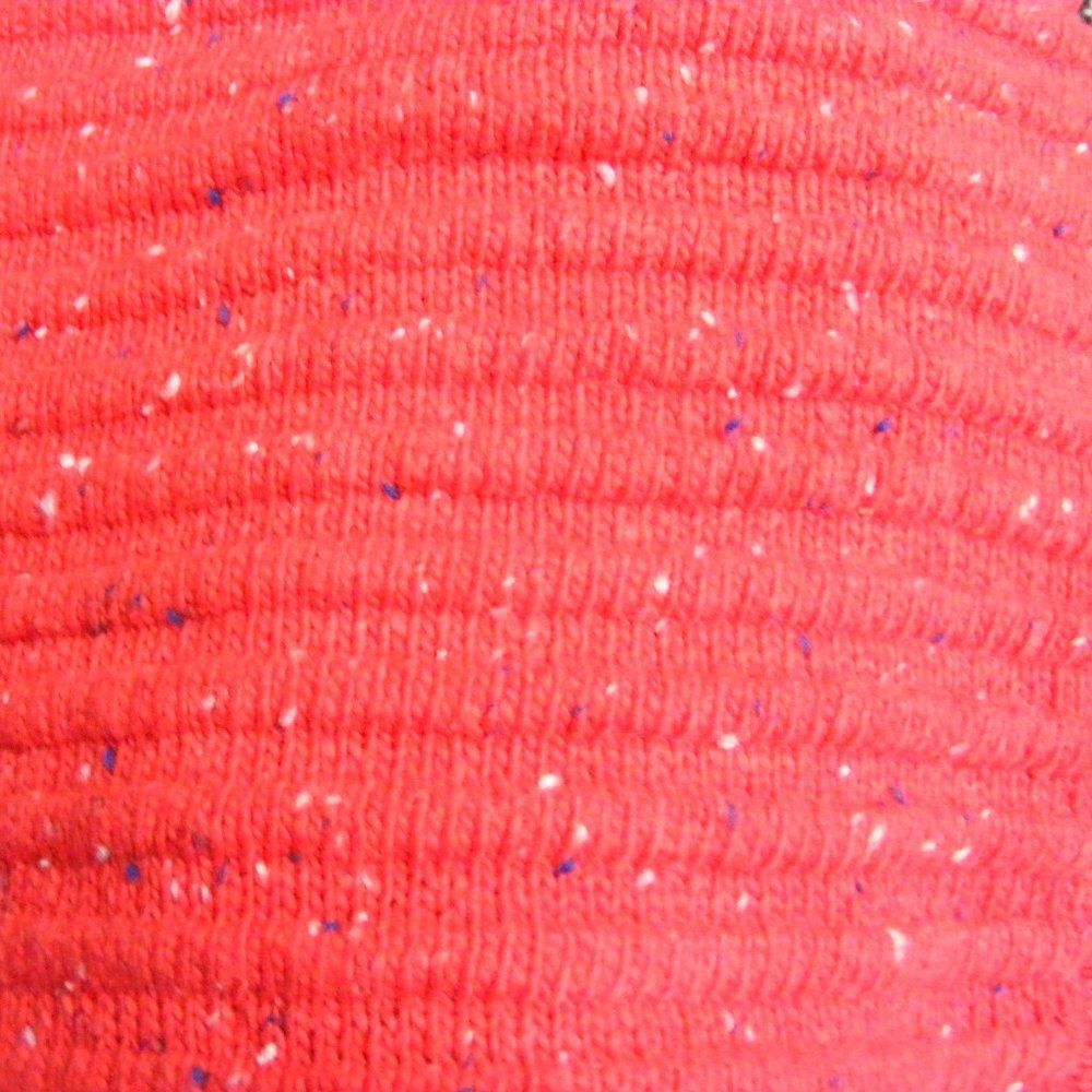 new CECE Sweater, XL, Red Ribbed, Mockneck Pullover, Flecked, Cotton-Acrylic - Picture 5 of 13